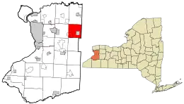 Location in Erie County and the state of New York.