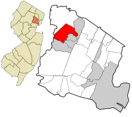 Location in Essex County and the state of New Jersey.
