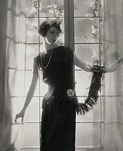 Desiree Lubovska in a dress by Jean Patou (c. 1921)