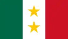 1824–1835 Flag of the State of Coahuila y Tejas as a part of Mexico