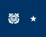 Rank flag of a U.S. Coast Guard rear admiral (lower half)