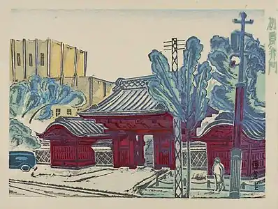 Red Gate in Early Summer, Fujimori Shizuo