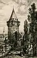 Galata Tower by Augustin François Lemaître&nbsp;[fr], 1840