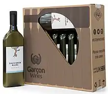 box of ten wine bottles