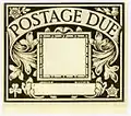 Design for the frame of the first British postage due stamp, c. 1912-13.