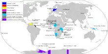 Map of German Colonial Territories throughout History