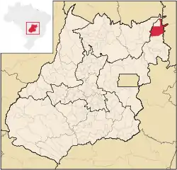 Location in Goiás state