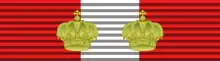 Grande ufficiale dell'Ordine della Corona d'Italia - ribbon for ordinary uniform