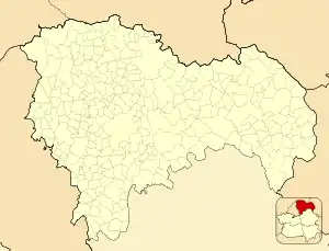 Alovera is located in Province of Guadalajara