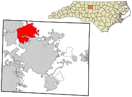 Location in Guilford County and the state of North Carolina.