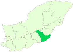 Location of Azadshahr County in Golestan province