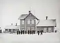 The old Halliste train depot c. 1910