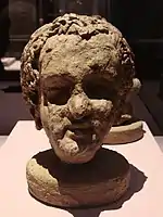 Head of a Seleucid or Greco-Bactrian ruler wearing a diadem, Temple of the Oxus, Takht-i-Sangin, 3rd-2nd century BC.