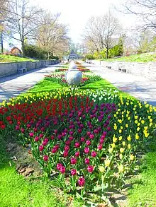 Image 61The Oak Allee in the Gardens in Hendrie Park at Royal Botanical Gardens (Ontario), designed by J. Austin Floyd in 1965. (from History of gardening)