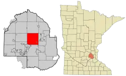 Location of Plymouthwithin Hennepin County, Minnesota