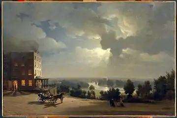 Moonlight in Richmond, North Yorkshire (1845)