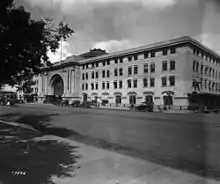 Historical photo of entrance of Union Station