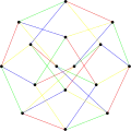 The chromatic index of the Hoffman graph is 4.