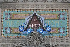 Tile mosaic over main entrance