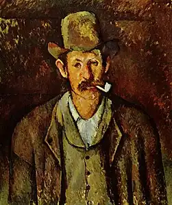 Man with Pipe (1892) by Paul Cézanne.