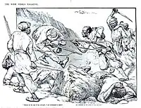 Illustration for The Adventures of Samba Sall in The Wide World Magazine (1914).