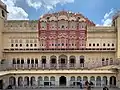 The posterior of the famous façade from inside of the Hawa Mahal
