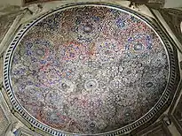 Interior decoration on the roof of tomb of Jamali kmali, Mehrauli, Archeological Park, Delhi