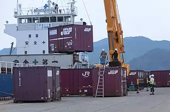 12-foot (3.66 m) the 19D-type container used by JR Freight in Japan