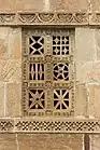 Lattice work in windows of tomb