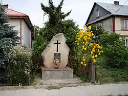 A memorial to the inhabitants of Janówka murdered by the Nazis on 19 May 1942