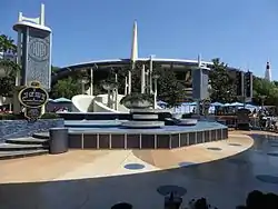 Tomorrowland Terrace at Disneyland, where Jedi Training is staged