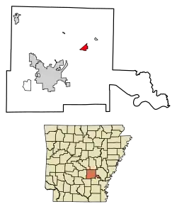 Location in Jefferson County and the state of Arkansas
