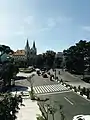 Kayutangan Cathedral seen from Kayutangan Street