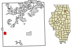 Location of Newark in Kendall County, Illinois