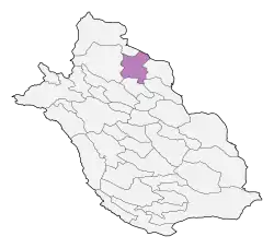 Location of Khorrambid County in&nbsp;Fars&nbsp;province