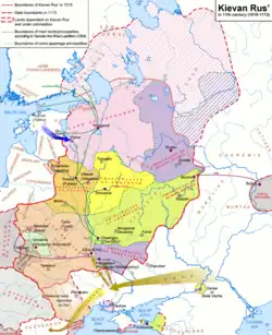   Principality of Smolensk in c. 1100