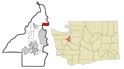 Location of Indianola, Washington