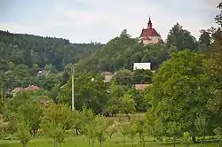 Church of the Guardian Angels over the village