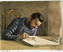 Crown Prince Charles. Watercolor 1849