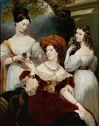 Lady Stuart de Rothesay and her daughters, Paris 1830