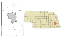 Location of Davey, Nebraska