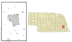Location of Hallam, Nebraska
