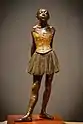 Impressionist sculpture of “The Little Dancer of Fourteen Years” by Edgar Degas on display at the St. Louis Art Museum.