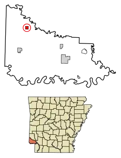 Location in Little River County, Arkansas
