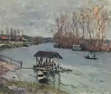 Alfred Sisley, Il Lavatoio di Bougival, 1877