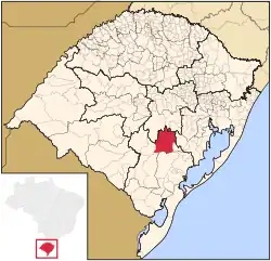 Location within Rio Grande do Sul