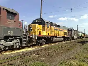 Locomotives formerly owned by U.S. railroad companies now in Brazil