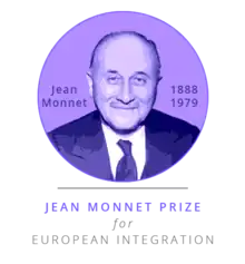 Logo of the Jean Monnet Prize for European Integration