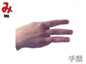 指文字: み MI