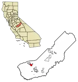 Location in Madera County, California
